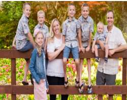 He and his wife have six children including identical twins.